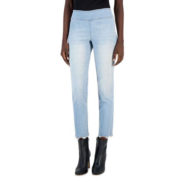 INC International Concepts Womens Pull On Straight Leg Jeans - Picture 1 of 1